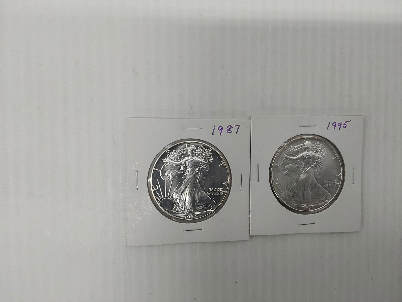 (2) silver Eagles (1 of 1)