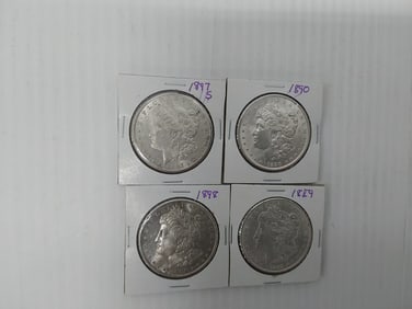 (4) Morgan silver dollars