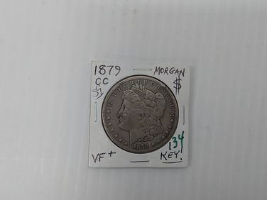 1879 CC Morgan silver dollar