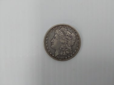 1891 CC Morgan silver dollar