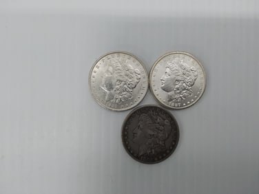 (3) Morgan silver dollars