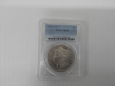1882 CC Morgan silver dollar