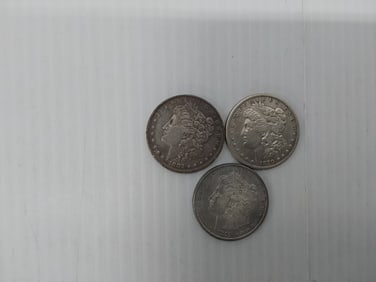 (3) Morgan silver dollars