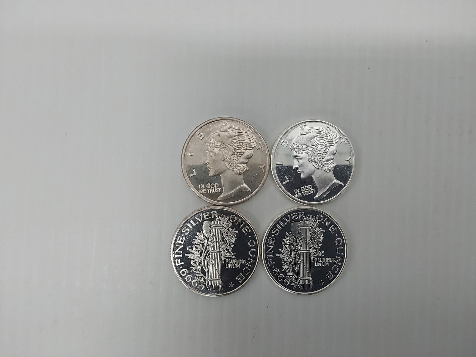 (4) 1 oz .999 silver rounds (1 of 1)