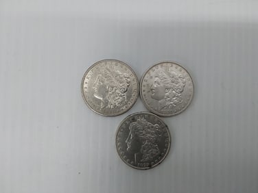(3) Morgan silver dollars