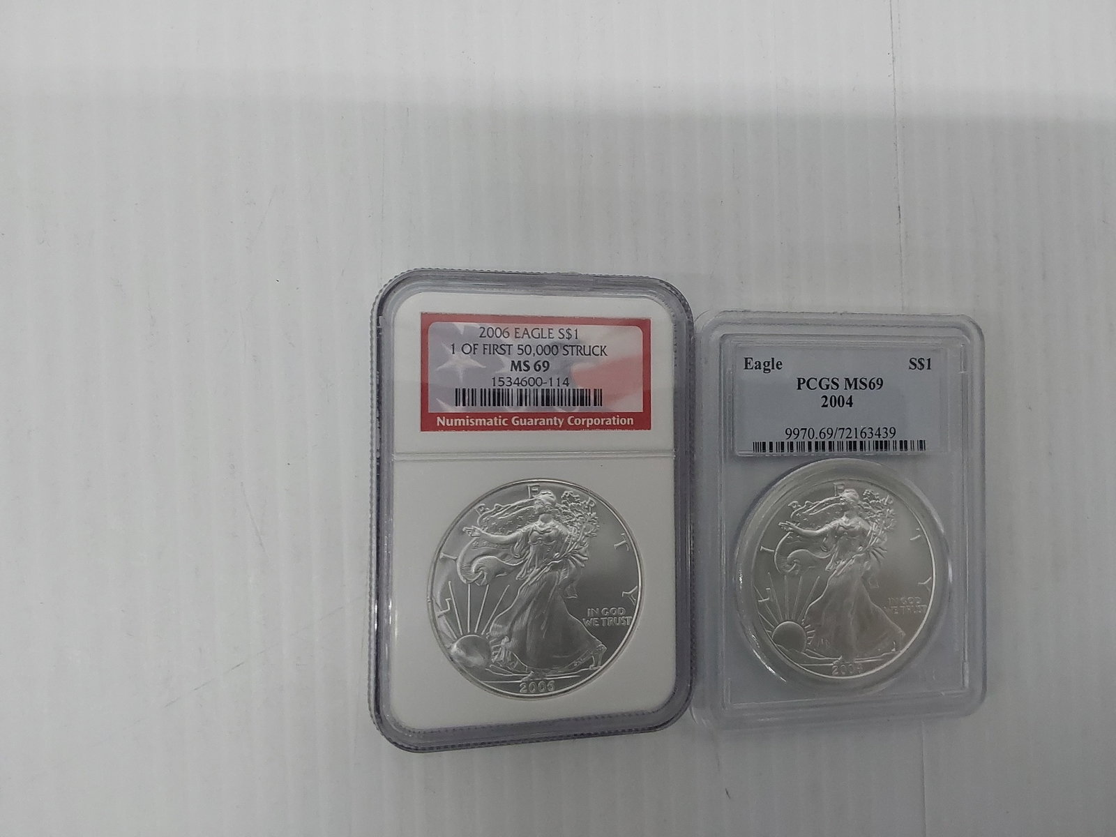 (2) silver Eagles (1 of 1)