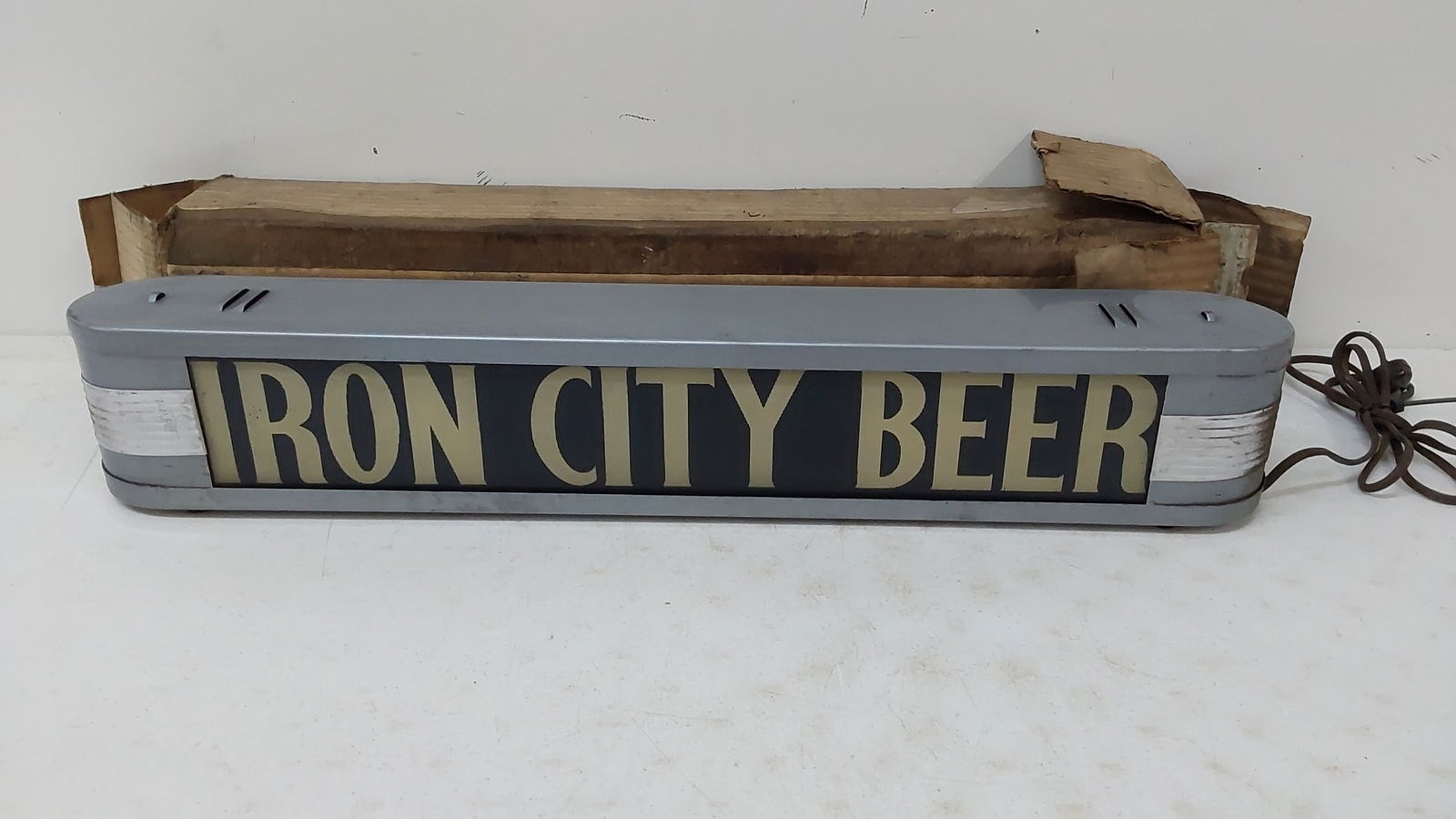 Iron City Beer and Tech Beer light up sign w/box (1 of 2)