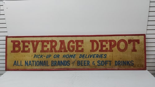 large Beverage Depot Beer and Drinks sign