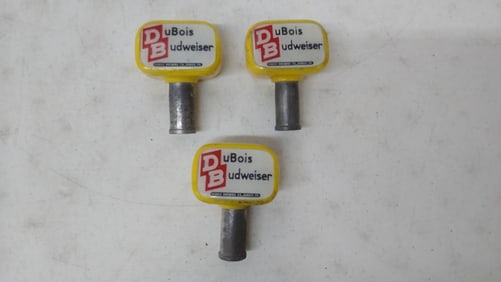 (3) DuBois Budweiser taps