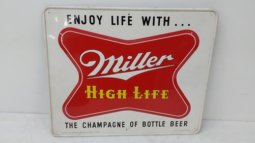 1954 Miller High Life Beer SST sign