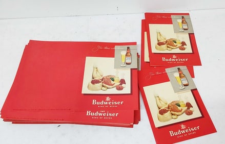 Budweiser menu covers
