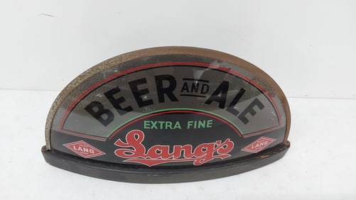Lang's Beer and Ale light up sign