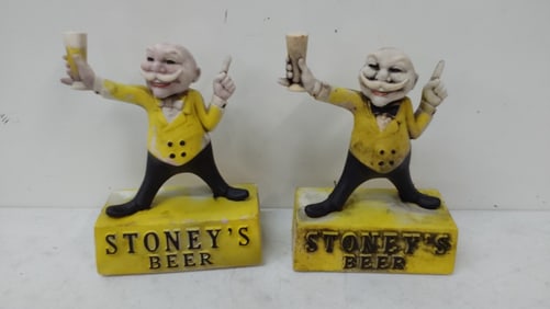 (2) Stoney's Beer advertising figures