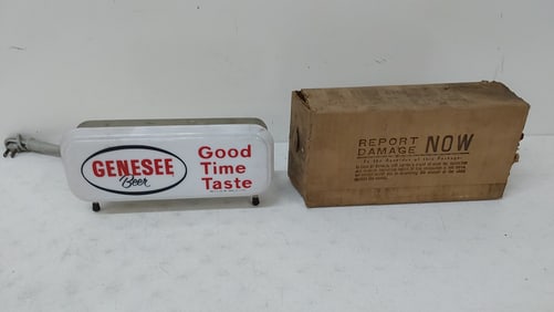 NOS Genesee lighted beer sign