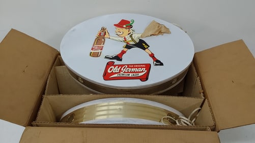 (2) Old German Beer double face lighted signs