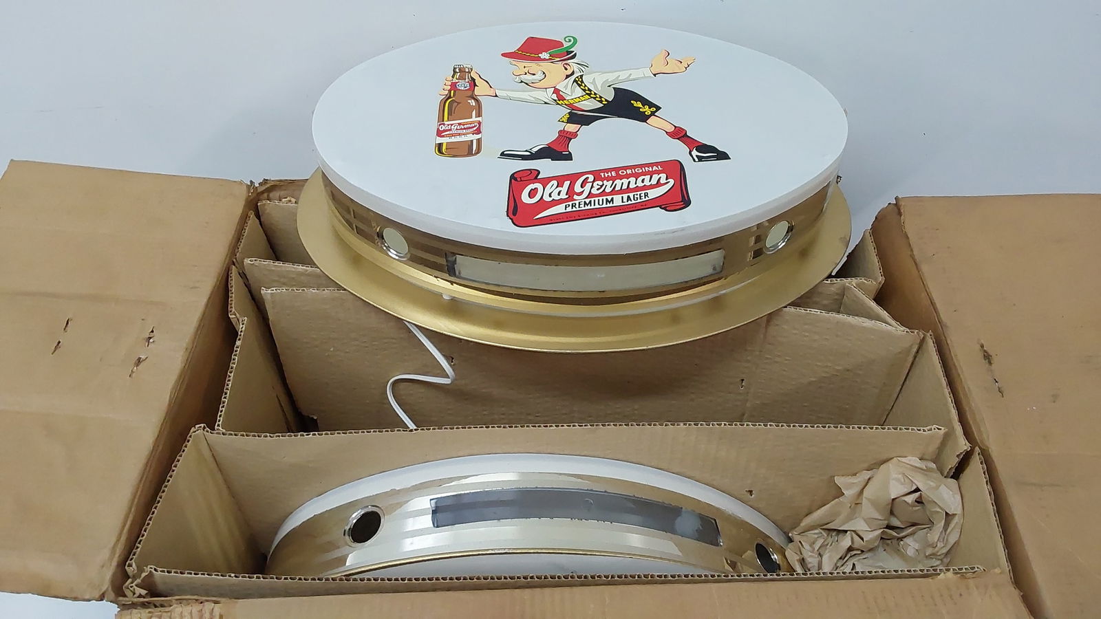 (2) NOS Old German light up signs (1 of 2)