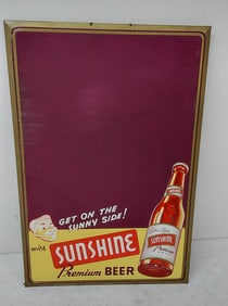 Sunshine Premium Beer TOC sign