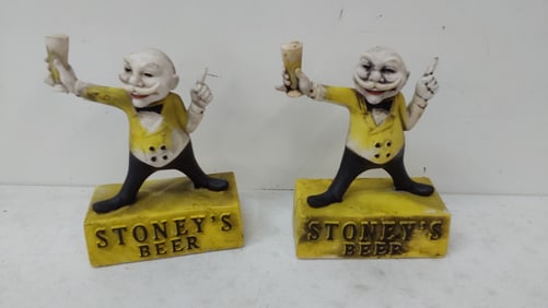 (2) Stoney's Beer advertising figures