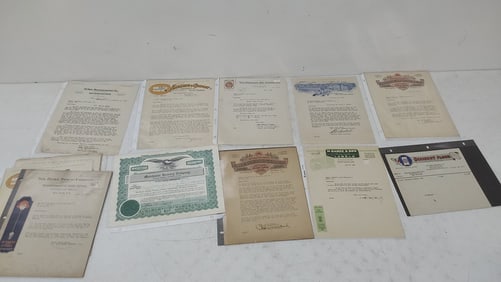 early DuBois PA advertising, letters and ephemera