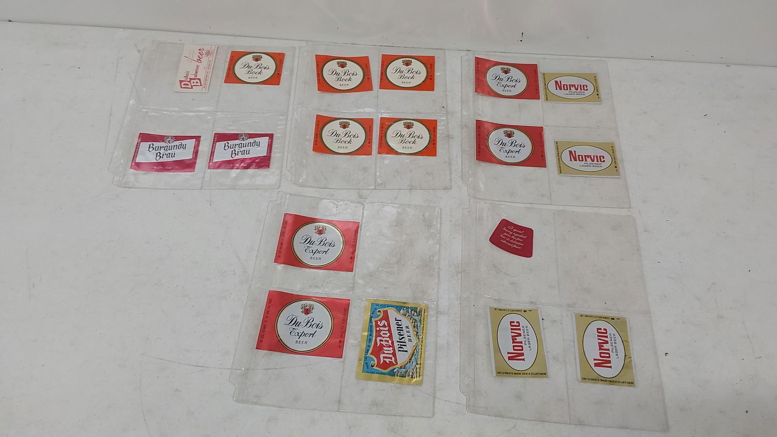 early DuBois Budweiser and beer labels: early DuBois Budweiser and beer labels