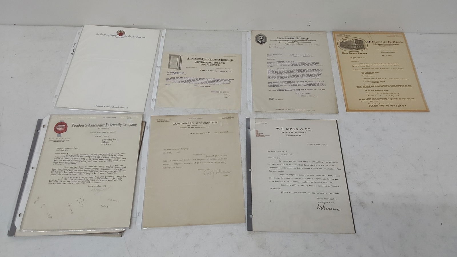 (25) early Dubois Brewing Co letterhead and more (1 of 12)