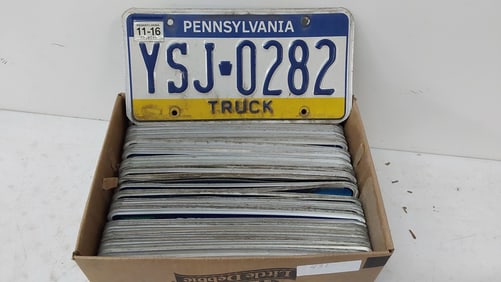 (60) miscellaneous PA license plates