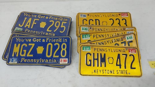 (42) PA license plates