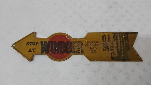 Stop at Windber Olson Motor Car SST sign