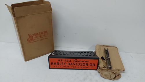 NOS Harley Davidson parts manual holder