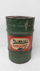 Sinclair grease drum with lid
