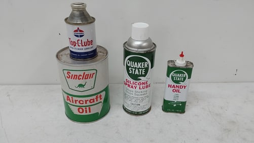(4) miscellaneous oil cans