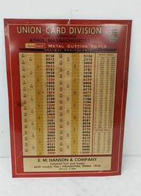 Union Card Division TOC sign