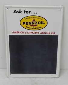 Pennzoil chalkboard