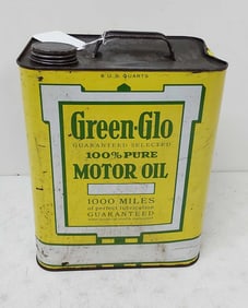 Green-Glo Motor Oil 8 quart can