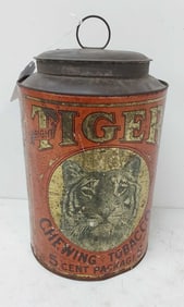 early Tiger Chew Tobacco tin