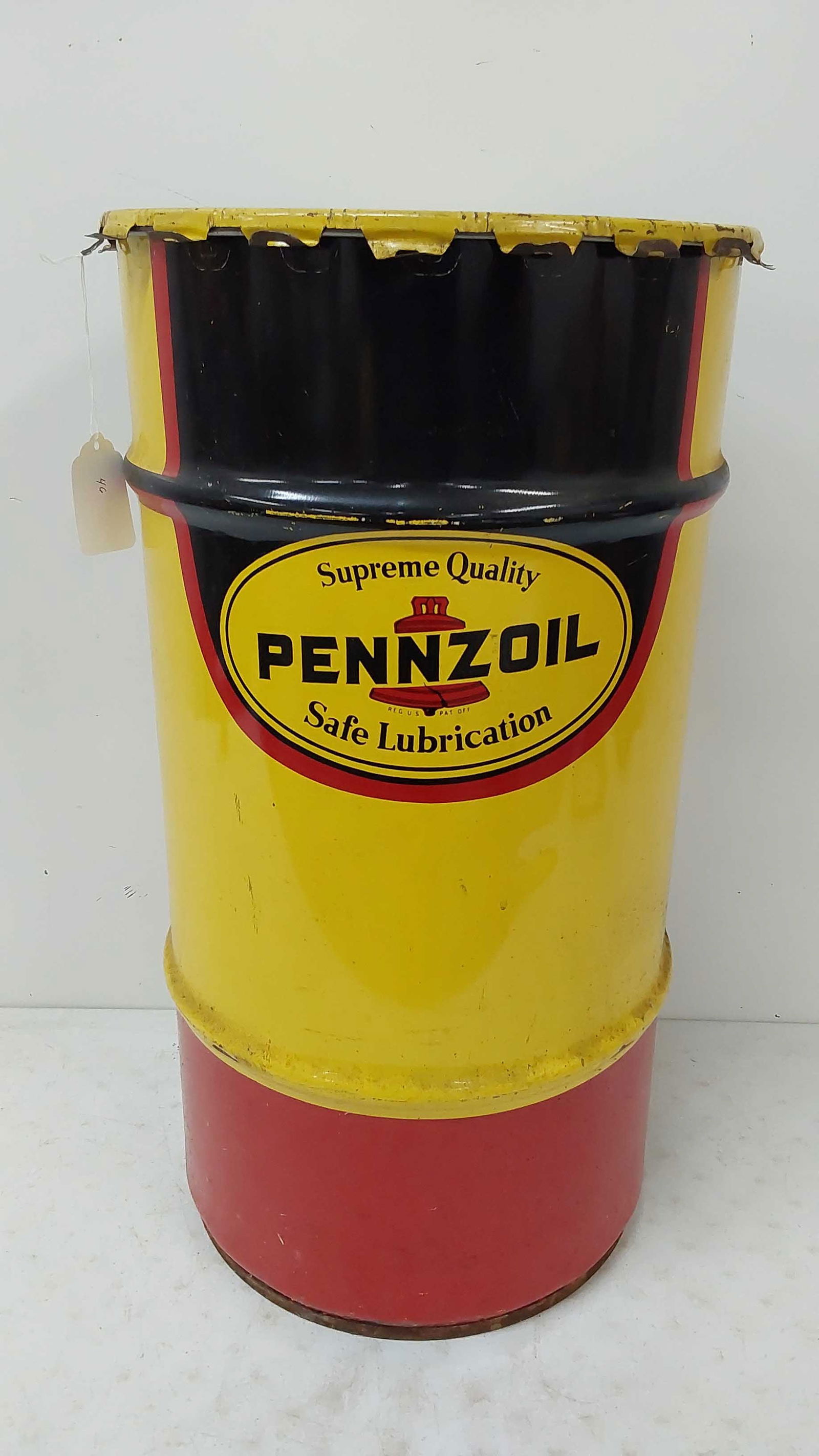 Pennzoil drum with lid (1 of 1)