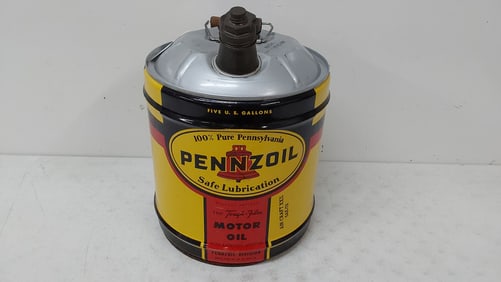 Pennzoil 5 gallon motor oil can