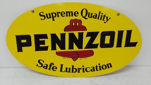 1986 Pennzoil DST sign