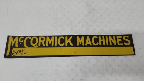 McCormick Machines sign