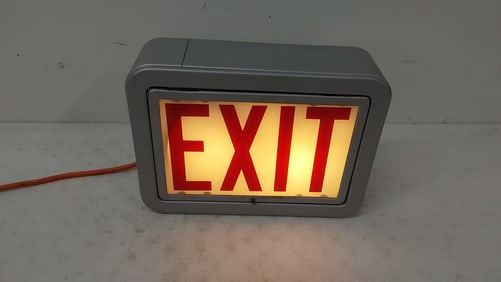 lighted Exit sign