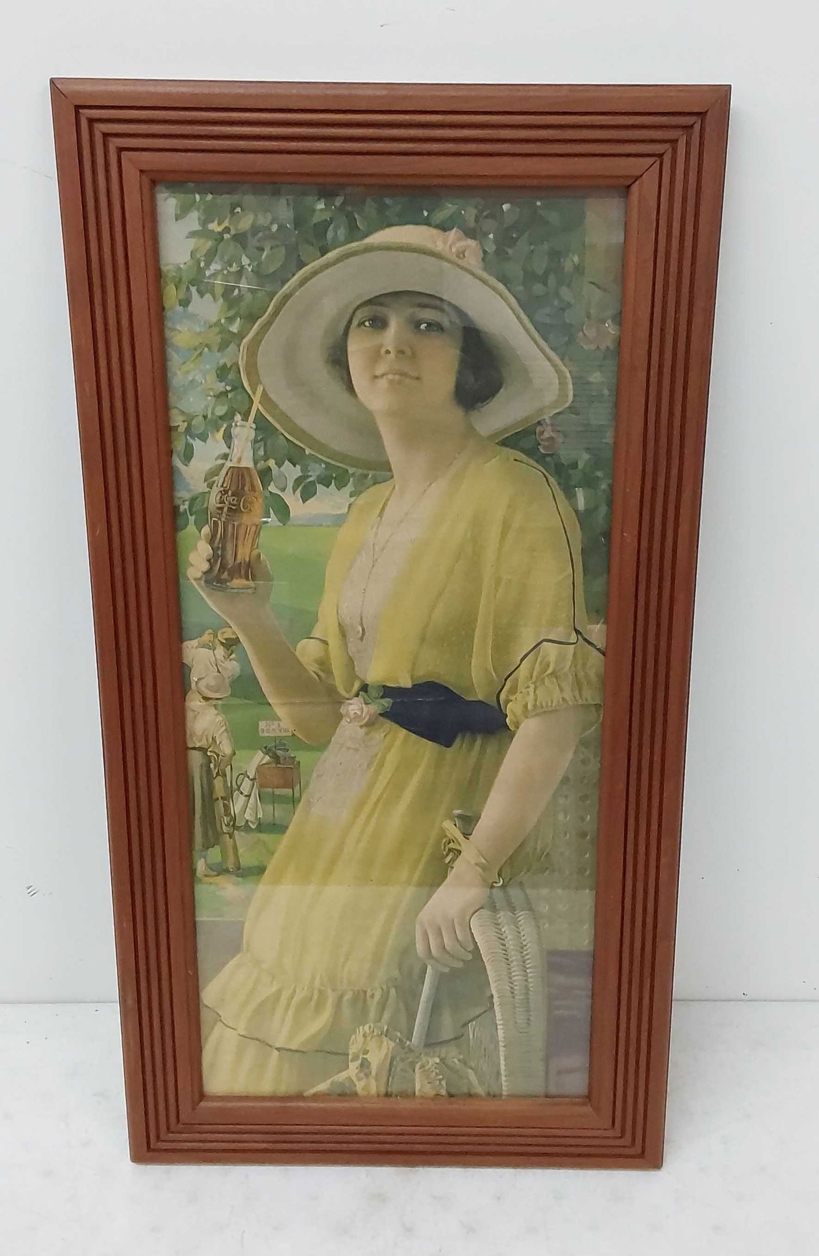 Coca-Cola calendar, framed (1 of 2)