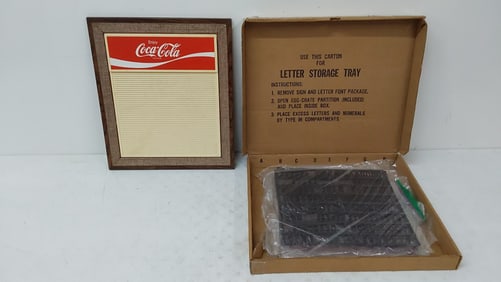 NOS Coca-Cola menu board in box