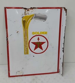 Texaco Golden Oil DSP flange sign