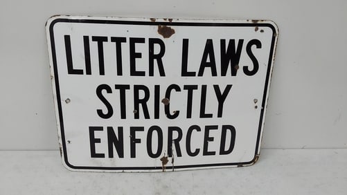 Littering Laws SSP sign