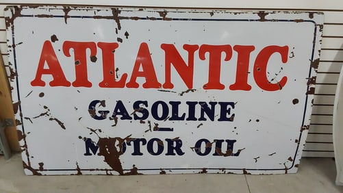 Atlantic Gasoline Motor Oil SSP sign