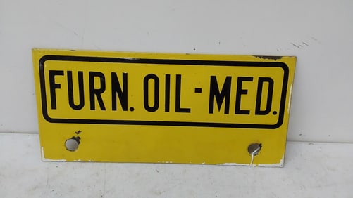 "Furn. Oil - Med" DSP sign