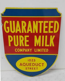 Guaranteed Pure Milk SSP sign
