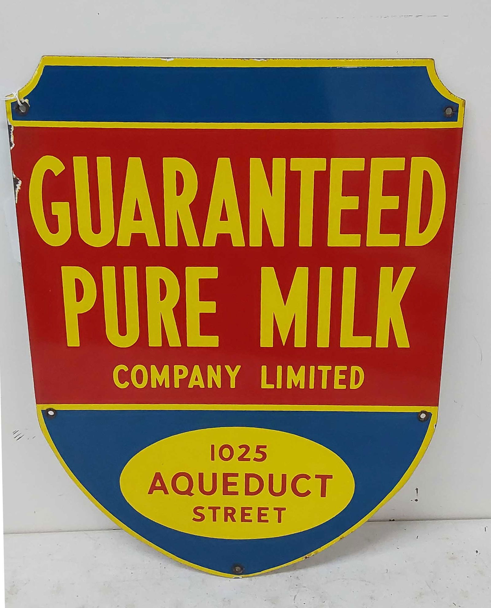 Guaranteed Pure Milk SSP sign (1 of 2)