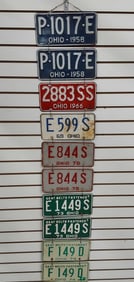 (10) Ohio license plates