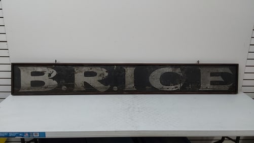 B.R. ICE wood sign